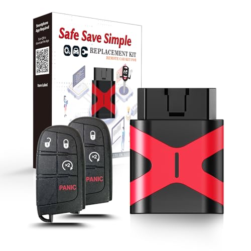 2 Programmable Key fob Scanner Tool, Easy DIY Programmer Kit Replacement for Smart Keyless Entry Remote Dodge Dart Charger Challenger M3N-40821302 (3 Btn All Lost Programmer Kit