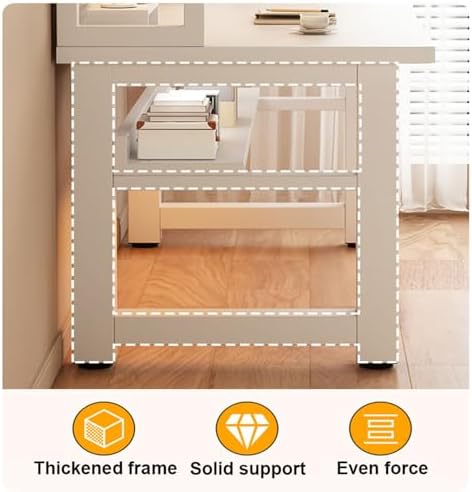 Wall Mounted Folding Table Floating Table Adjustable Steel Bracket,(Ergonomic Gaming & Work Desk with Pegboard and Bookshelf Combo 63" Wooden PC Gamer Workstation for Home Office & Gaming S image 5
