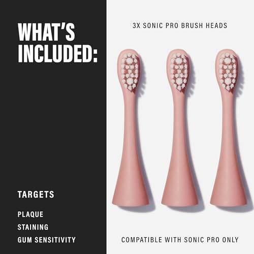 Spotlight Oral Care Sonic Pro Toothbrush Replacement Heads - 3 Pack | Made by Dentists | Clinically Designed for Deep Cleaning & Healthy Gums | Antimicrobial Bristles | Fits Sonic Pro Toothbrush Only - Image 4