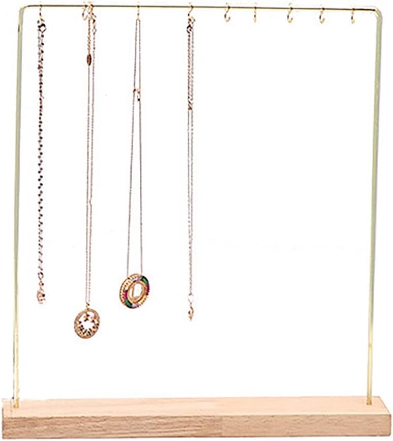 Fashion Jewelry Wooden Display Stand Necklace Storage Stand Earring Hanging Storage Cabinet Display Cabinet