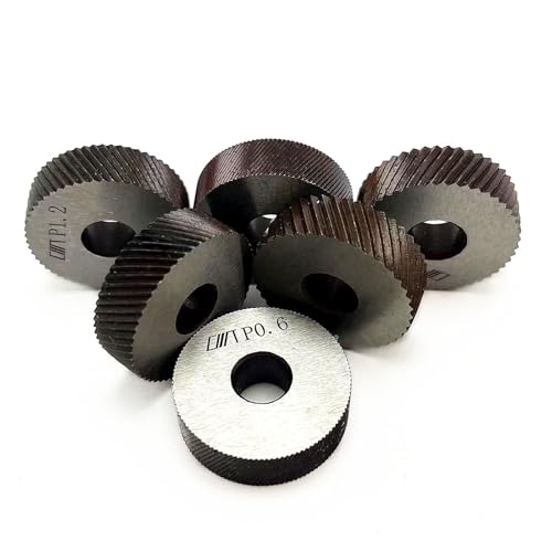 Rueda Moleteadora 2 Piezas Acero Recta Y Diagonal 26x8x8mm Pasos 0,5-2, mm(0.5mm)