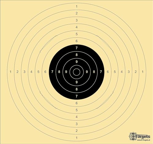 Große *Standard Target XLS* / 55x52 cm/geschlitzt/Schießscheibenkarton 200 g/m² (5 Stück)