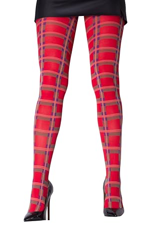 SENTELEGRI Tartan Pattern Tights â€“ Fashion Printed Op