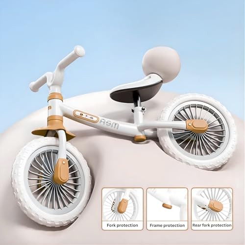 Image of Balance Bike for Safe, Durable, and Perfect for Learning Balance, No Pedal First Bicycle with Adjustable Seat and Handlebars , Ideal Training Bike for boys and girls 18 Month to 5 years (KB-191 Brown)