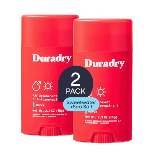 Image of Clinical Sweat Control Stick - Antiperspirant Deodorant for Women and Men - Clean Formula with Natural Ingredients for Odor and Excessive Sweat Protection - Barca (Sweetwater + Sea Salt) - Pack of 2