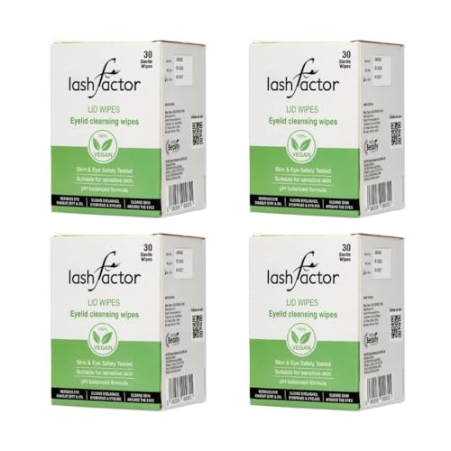 Lingettes paupières Lashfactor au démaquillant naturel à base de plantes