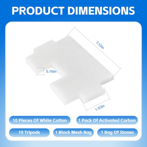 Kit de 23 piezas para filtro de estanque de 8 pulgadas miniatura 2