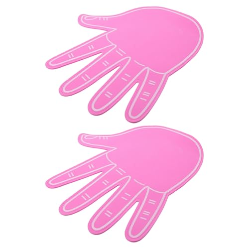 Hemobllo Mani Giganti in Schiuma Rosa 2 Pezzi Dita di Gommapiuma per e Cheerleader Rumorista per Eventi Sportivi e Spirito di Squadra Accessorio Sicuro per Partite di Calcio e Baseball