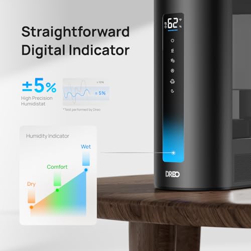 Image of DREO 6L Smart Humidifiers for Bedroom, Warm & Cool Mist for Large Room