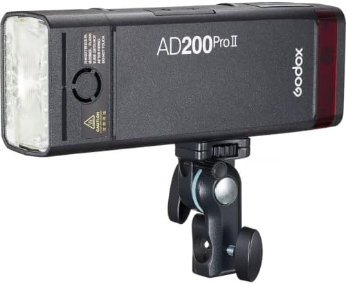 Godox AD200Pro II TTL Pocket Flash, 200Ws Portable Off-Camera Speedlight with 2.4GHz Wireless Radio, TTL/HSS, Rechargeable Battery, Magnetic Accessories, Bundle with Microfiber Cleaning Cloth image 5