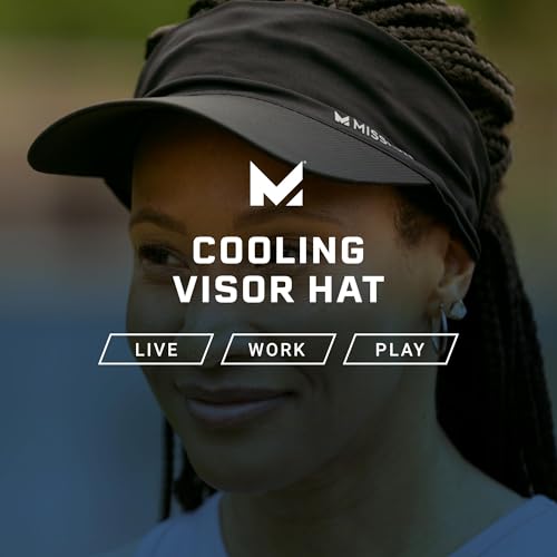Image of MISSION Cooling Stretchy Visor - Unisex Visor Hat for Men and Women, No Slip Band, UPF 50 Sun Protection Visor