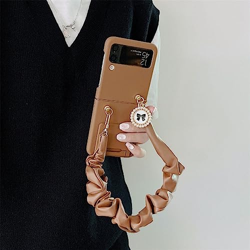 Coque de téléphone 2 en 1 pour Galaxy Z Flip 3 et 4 avec béquille de visionnage