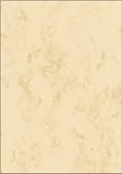 SIGEL DP372 Marmor-Papier beige, A4, 100 Blatt, Motiv beidseitig, 90 g