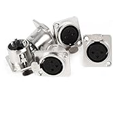 Amazon.co.jp: uxcell 4 ピン マイクコネクタ 4 ピン オス、メス