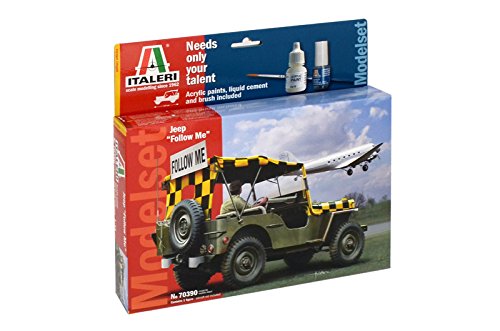Preisvergleich Produktbild Italeri 510070390 - 1:35 Willys Jeep Follow me Model Set