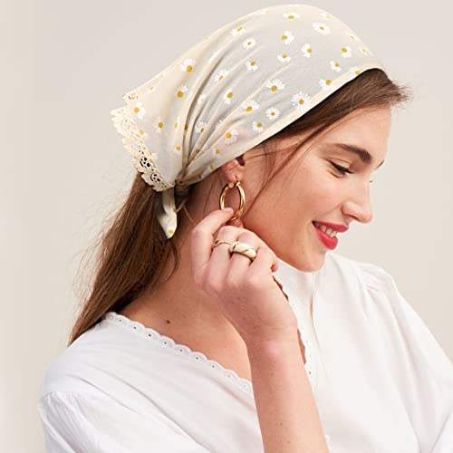 Molans Bandana Headband Chiffon Scarf Headbands - Hair Bandana Floral Hair Kerchief Print Hair Scarves Kerchief For Women #TOP1