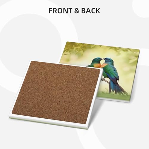 Dessous de verre avec support absorbant en céramique lot de 6