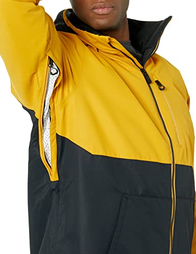 Volcom Jaqueta masculina de snowboard com isolamento Deadly Stones, Resina, ouro, G