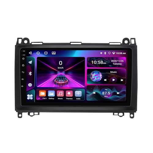 9 Pollici Senza Fili Autoradio 2 din Android 14 per Benz B200 con Car Play senza fili Telecamera Posteriore Comandi al volante Bluetooth GPSX3004+64G
