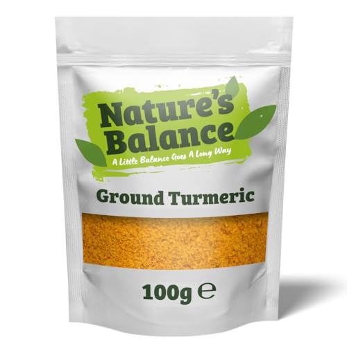 Nature’s Balance Ground Turmeric Powder 100g Curcuma longa Rich in Curcumin, Natural Source | Haldi | Haldar | Haladi | No Additives or Preservatives