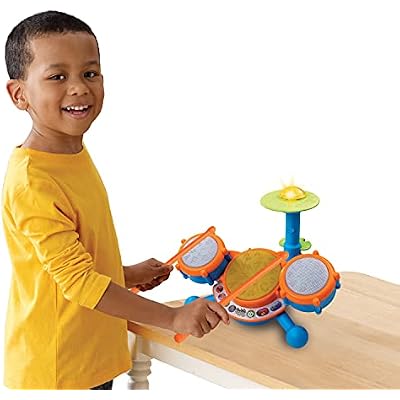 VTech KidiBeats Drum Set (Frustration Free Packaging), Orange