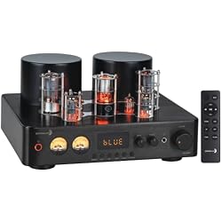 Dayton Audio HTA200 200W Integrated Stereo Hybrid Tube Amp with Bluetooth | Bluetooth 5.0/USB DAC/Optical/Coaxial//RCA/Phono Inputs, Built-In Phono Preamp, Sub Output, Headphone Jack, Remote Included
