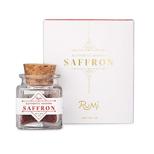 Rumi Spice - Afghan Saffron Threads Gift Set (2 g) | Premium Saffron Threads, Gift Box, Saffron Recipe Booklet | Ethically Sourced