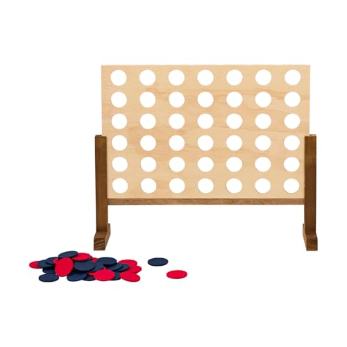 Juego de Mesa 4 en Línea XXL de Madera 45x56x17 cm miniatura 3