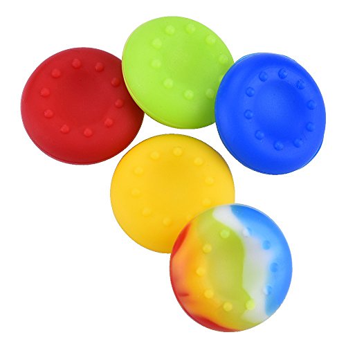 20 Pieces Silicone Thumb Grips Thumb Stick Cover Replacement Parts Compatible With Xbox One, Xbox 360, Ps2, Ps3, Ps4 Controllers, Multi-Color [Video Game] [Video Game] [Video Game] #TOP4