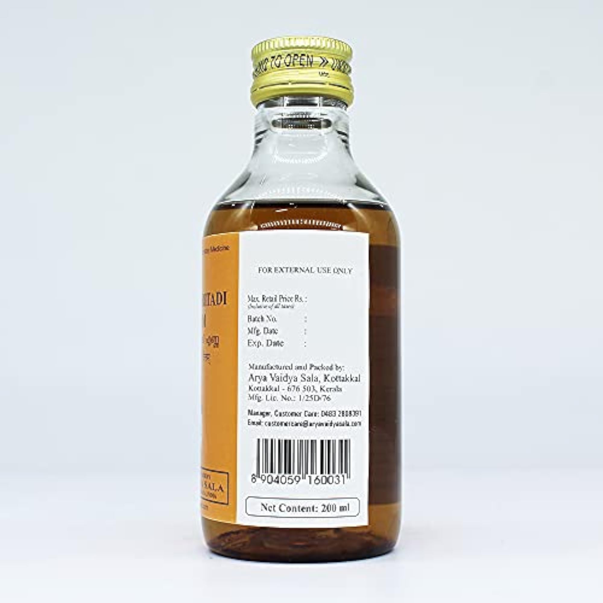 Golden Oldie Herbs Valiya Amritadi Tailam, 200ML