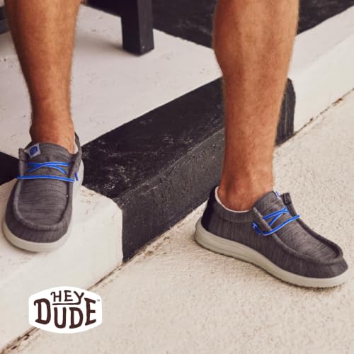 Image of Hey Dude Men's Wally Woven Loafer | No Tie Laces, Lightweight Flexible Outsole, Patriotic Style