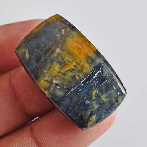 Natural Multicolor Pietersite 34 Ct Rectangle Cabochon Loose Gemstone Single Stone for Ring Pendant Necklace Making DIY Craft Jewelry 32x19x5 mm image 5
