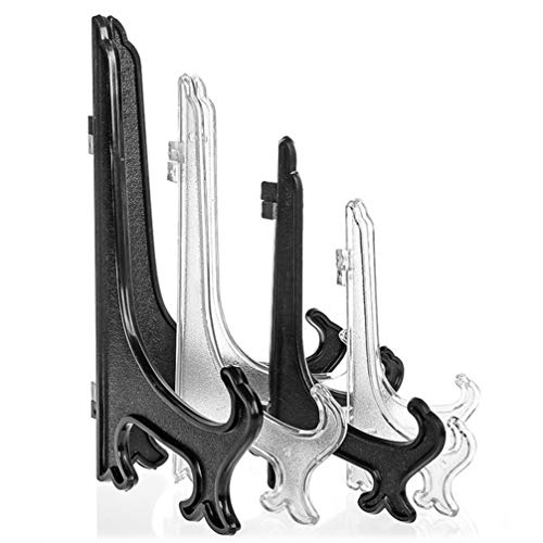 STOBOK 24 suportes de plástico para exibição de fotos, pratos, imagens de arte, cartaz, caneta de ca