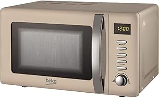 Beko Solo Retro Microwave MOC20200B |Retro Black Design | 20L Capacity| 800W Power | Includes Auto-Cook Menu, Defrost Function & Digital Programmer