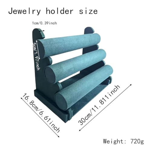 irtree Biber-Armband-Präsentationsständer, Schmuck-Armband-Halskettenständer (grün)