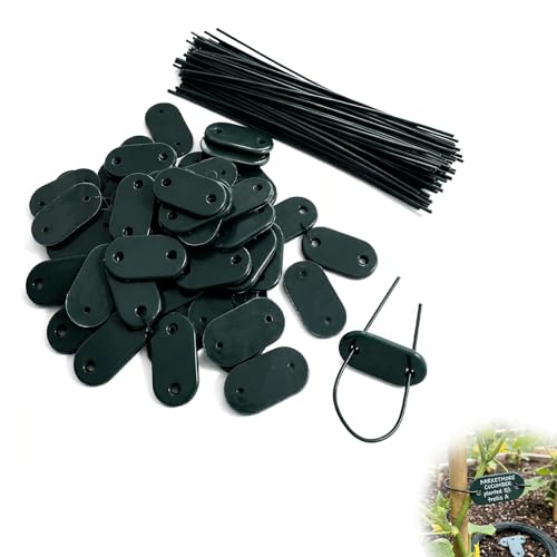 Zolara 100 Pcs Attaches pour Brise-Vue, Attache de Fixation Brise Vue, Kit de Fixation pour Brise-Vue, Compatible avec des Rideaux de Protection de la Vie Privée et des Clôtures de Jardin, Vert Foncé
