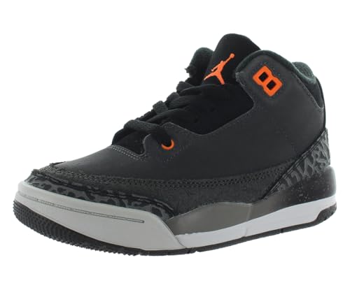 Little Kid's Jordan 3 Retro Fear 'Night Stadium/Total Orange' (DM0966 080) PS Pre School - Size 2.5y