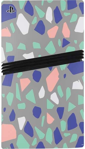 Skinit Decal Gaming Skin Compatible with PS5 Pro Bundle - Cement Terrazzo Design