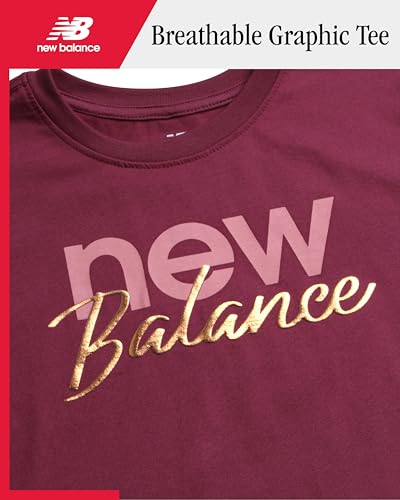 New Balance Active Girls Pants Set - 3 Piece Athletic T Shirt Girls Sweatshirt and Track Pants Activewear Set (7-12)3