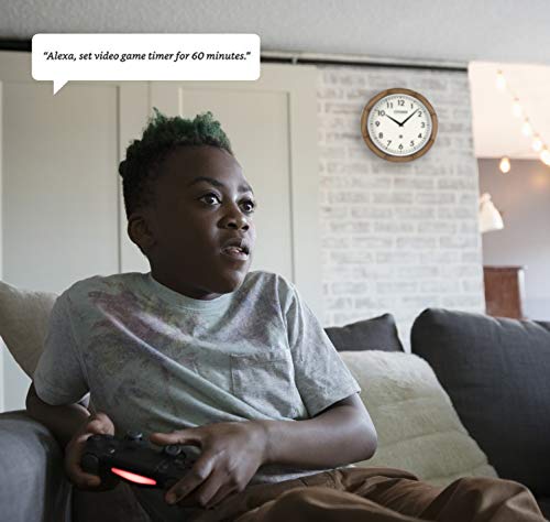 Citizen Clocks Cc5011 Citizen Smart Echo Compatible Wall Clock With Multiple Timers, 12 In, Brown #TOP4