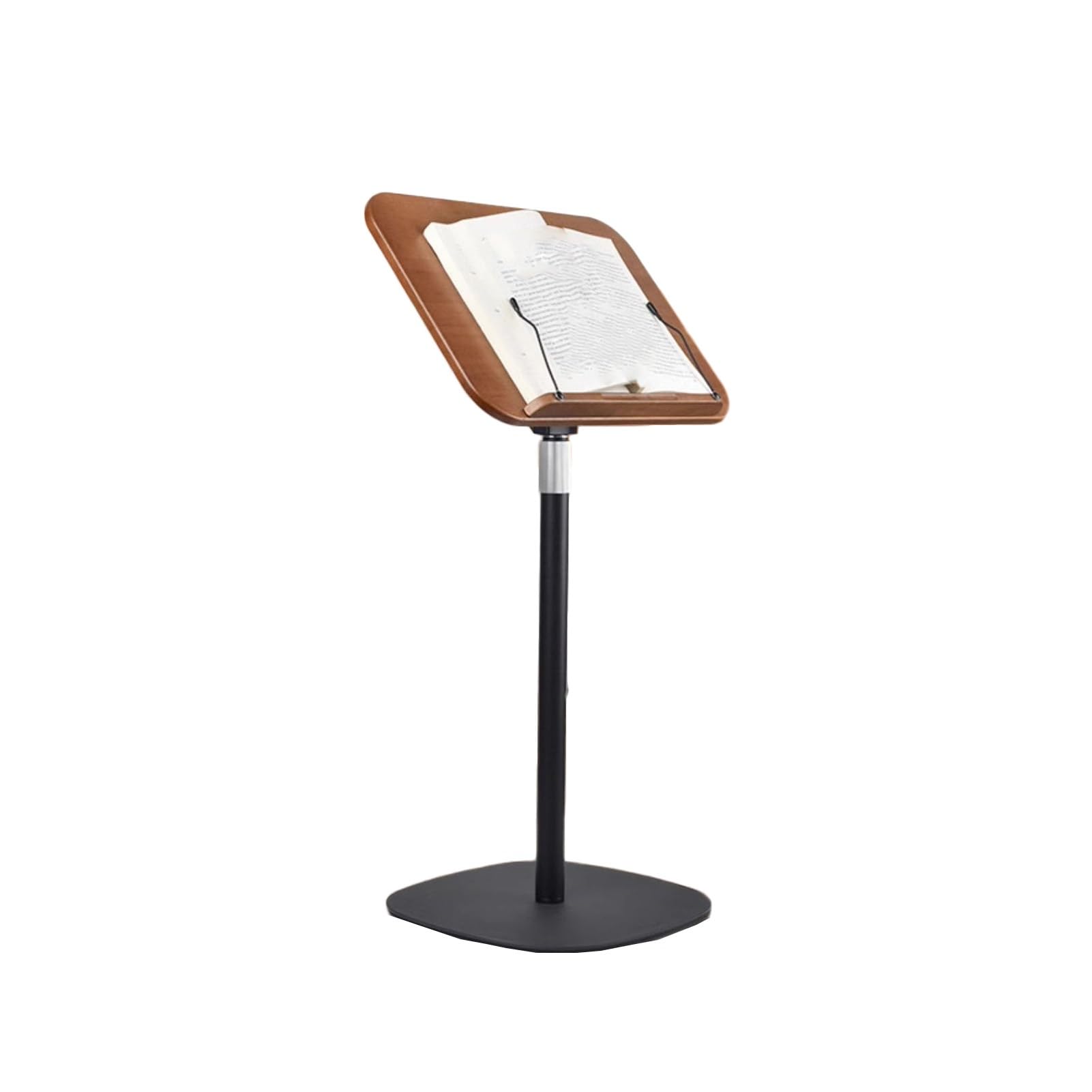 Générique Pupitre de Sol réglable pour Livres de Recettes, Discours et Musique – Hauteur et Angle réglables (50-170 cm) – Idéal pour Les Mariages, Les salles de Classe et la Maison (Noir)