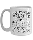 A Truly Great Manager Mug - Manager for Men or Women - Retirement Appreciation Office Idea (11oz, white)