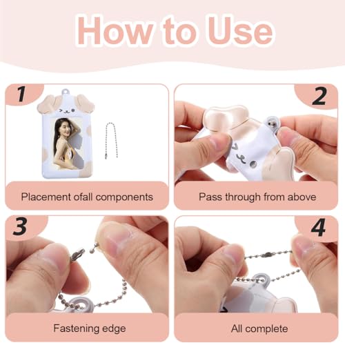 DIFLAX 3 Stück Niedlicher Plüsch Kpop Photocard Holder, Welpe Form Kpop Fotokartenhalter, Kpop Fotokarten Organizer mit Schlüsselanhänger, Kpop-Fotokartenhalter für Sternenjäger-Enthusiasten