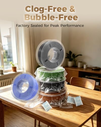 Image of VOXELAB Silk+ PLA Filament 1.75mm, Shiny Chrome-Like Finish with Enhanced Layer Adhesion, 1kg (2.2lbs) for Most FDM 3D Printers, Smooth & Flawless Printing(Metal Gray)
