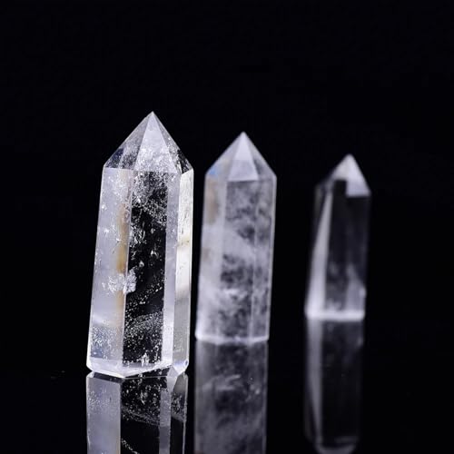 Cristal de quartz transparent 60-70mm pointe naturelle - 6