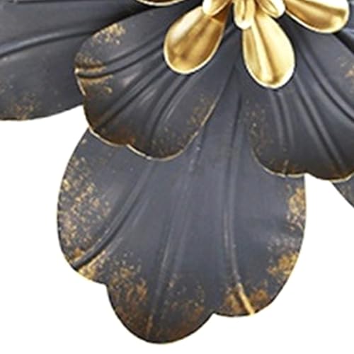 Décoration murale de fleurs en métal 3D pour intérieur moderne