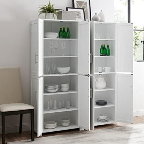 Crosley Furniture Savannah Pantry, Set of 2, White - Thumbnail 2