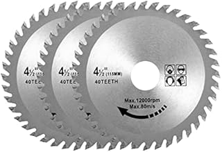 JYTUUL 3PCS 4-1/2-inch 40 Tooth Circular Saw Blade Alloy Steel TCT Wood Plastic Cutting Saw Blade with 7/8-inch Arbor (4.5