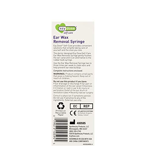 Ezy Dose Ear Wax Removal Syringe With Tri-Stream Tip, Perfect For Kids And Adults, 20Ml Capacity #TOP7