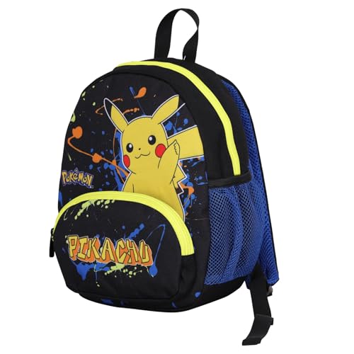Seven Zaino Small Scuola Pokemon,Asilo e Tempo Libero, Blu e Giallo, Bambini e ragazzi,